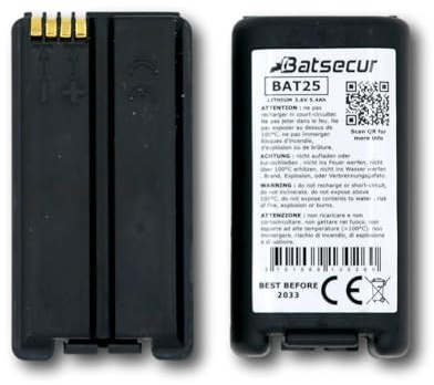 BATSÉCUR - Pack 2 Piles Alarme BAT25 Compatible BATLi25 BATLi26 BAT26 DAITEM Hager ATRAL 3.6V 4Ah - 3.6V 5.4Ah Li-SOCl2