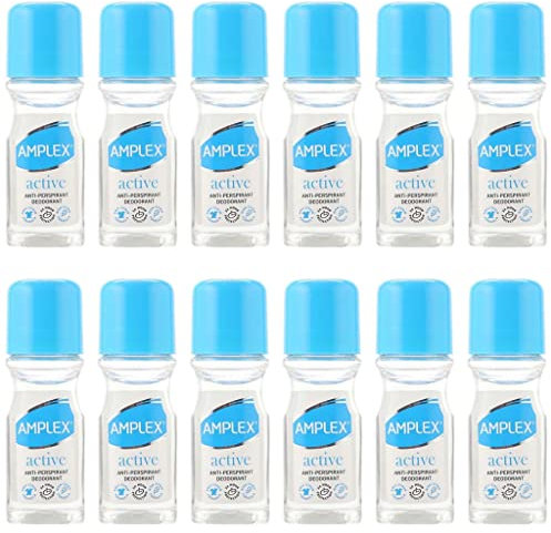 Amplex Active AntiPerspirant Deodorant Roll-On 50ml | 12 Pack