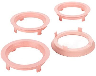 LST 4x Zentrierringe Distanzringe für Alufelgen Ø 58,1 mm - Ø 70,1 mm Rosa