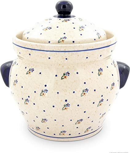 Bunzlauer keramik Pentola multiuso da 4 litri con grondaia, in ceramica, per cetrioli, decorazione 111