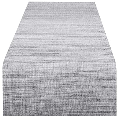 Delindo Lifestyle Tischläufer Samba Home, grau, 40x140 cm, Fleckschutz, abwaschbar, für Indoor und Outdoor