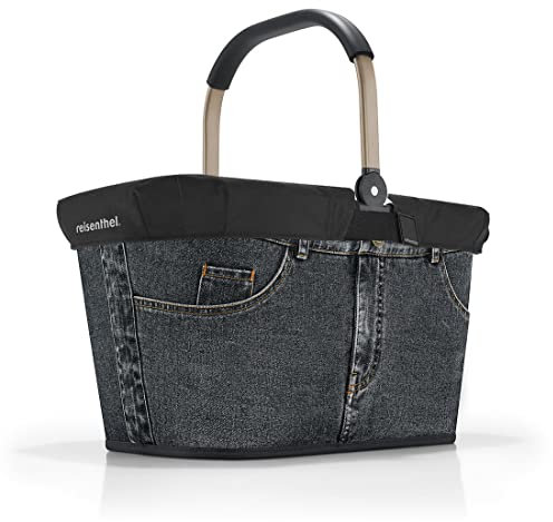 reisenthel Angebot Einkaufskorb carrybag Plus passendes Cover Sichtschutz Abdeckung (frame jeans dark grey)
