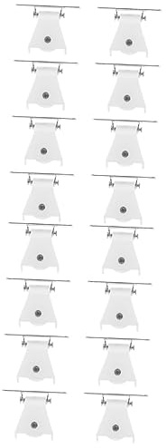 Warmhm 16pcs Curtain Track Roller Bamboo Cord Lock for Vertical Blinds Pulley Supply Practical Household Window Blinds Accessories