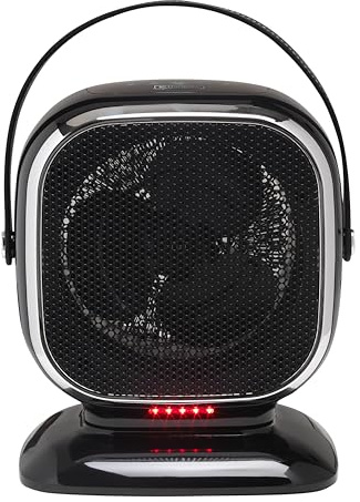 Dimplex Q3BTB QubeFan 3kW Oscillating Fan Heater & Cooling Fan w/Timer | Versatile 2-in-1 fan heater with Bluetooth App control, motorised oscillation & safety features.