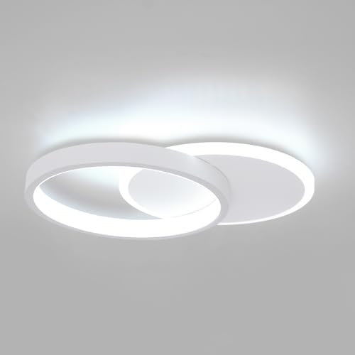 Aeyytoe Plafoniera LED Soffitto 24W 2400LM Plafoniere LED Moderno, Bianco Freddo 6000K Plafoniera Soffitto per Soggiorno Cucina Bagno Camera da Letto Corridoio