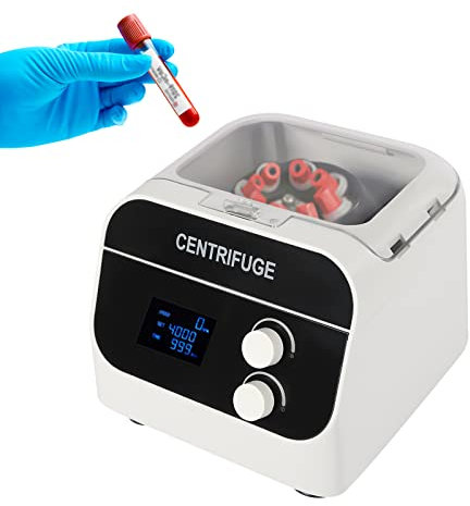 Centrifugeuse de table à 8 trous, centrifugeuse numérique à faible vitesse de laboratoire avec LCD, pour la séparation des échantillons/micro-organismes 5/8/10 ml Tube Vacutainer