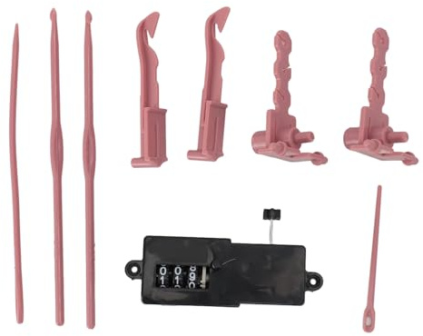 lvifloae Elektrisch verstellbarer Webgeschwindigkeitsbereich-Adapter mit Strickmaschinen-Adapter, intelligentem Reihenzähler für Sentro 48 Strickmaschine (9cs-Set)