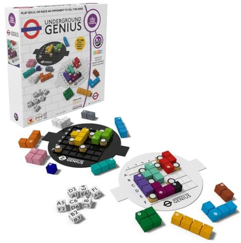The Happy Puzzle Company Underground Collection – Official Transport for London (TfL) Games | Fun Family Puzzle & Logic Challenges for Ages 6+ (Underground Genius)