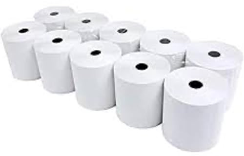Thermal Printing Till Rolls - 80mm x 80mm (Pack of 10) | Premium Quality BPA-Free Thermal Paper | High-Resolution Printing for POS Systems, Cash Registers & Receipt Printers