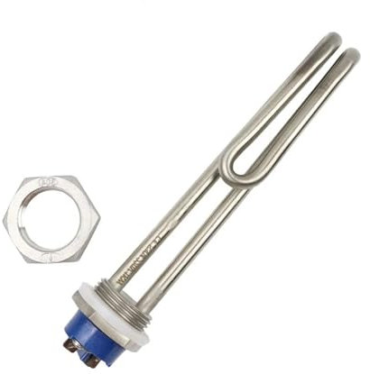 EZAGBPJK Elemento calentador de agua de inmersión tubular con rosca BSP de 32 mm y DN25 de 1 SUS304, 220 V/380 V, 1 KW/2 KW/3 KW/4 KW perfection(With Locknut,220V 3KW 260mm)