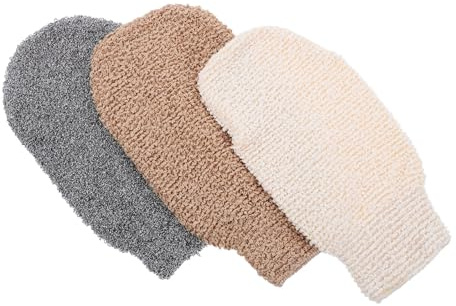 MOLUCKFU 3pcs Sand Removal Mitt Bamboo Fiber Gloves for Beach Use Soft and Skin-Friendly Sand Wipe Off Mitts No Chemical Cleaners Needed for Outdoor Activities Random Color