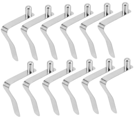 SKISUNO 12pcs Tent Canopy Clips Spring Clips Locking Poles Push Button for Camping Kayak Paddle Repair