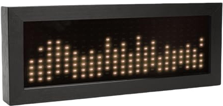 Sxhlseller Musikspektrum -Rhythmus -Licht mit Mikrofon -Abholung und Kabelgebundener Eingabe | RGB Sound Control Display für Gaming -Streaming -Musiker | HiFi Audio Visualisierung LED (Warm weiß)
