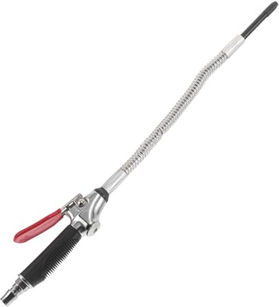 ULTECHNOVO Industrielle Druckluftpistole Aluminium 30cm mit Flexibler Düse Hochdruck Staubgebläse für Kompressor Reinigung Blas und Sauggun für Auto Kunststoff und Tastatur