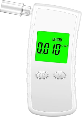 BACZGIF 2026 Upgraded Alkoholtester-Mundstücke, Professioneller Promillemessgerätmit LCD-Digitalanzeige kompatibel mit Atemalkohol-Testern mit 10 Mundstücken und Tragetasche