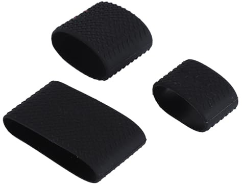 Naroote Naroote Clipper Grip Manicotto Ad Anello in Silicone Antiscivolo Previene lo Scivolamento per la Rifinitura e lo Styling, Adatto per Barbieri e Privati, 3 Pezzi