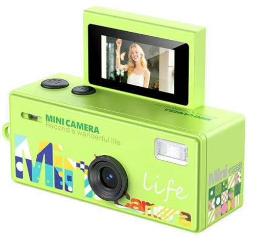 IJSDNVJNDX Cámara Digital de 0,96 Pulgadas con, Cámara Retro con Soporte para Tarjeta de Memoria, Videocámara Pequeña de 720P con