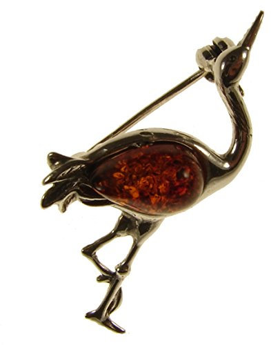 Damen-Brosche 925 Sterlingsilber Bernstein/Schmuck/Broschen