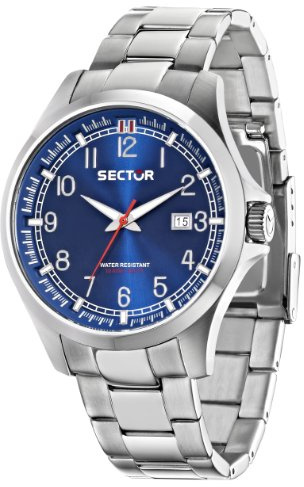 Sector Orologio Analogico al Quarzo Uomo con Cinturino in Acciaio Inox R3253290001