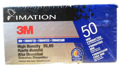 Imation 3,5 disquetes 3 m IBM formato de alta densidad DS, HD 1.44 MB, Caja de 50