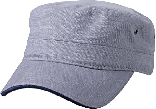 Myrtle Beach Sandwich Cap im Military-Stil aus robustem Baumwollcanvas (dark-grey/navy)