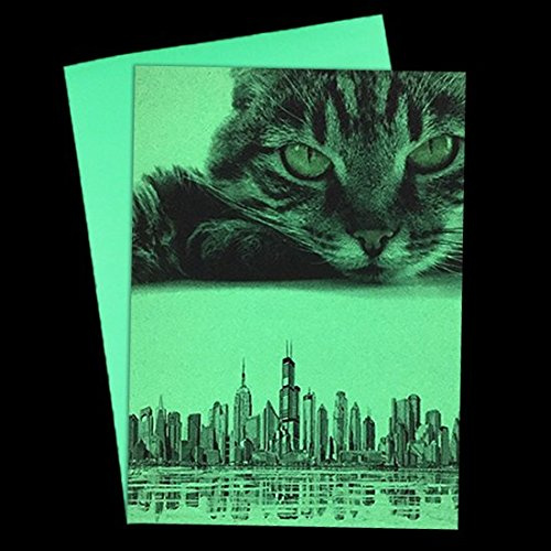 lumentics Premium Leuchtpapier - Im Dunkeln leuchtendes Druckerpapier für Laserdrucker, Bastelpapier, UV Papier, Glow in the Dark (DIN A4, 2 Stk.)