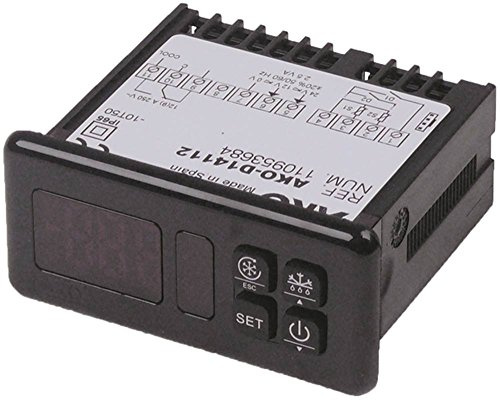 Regulador electrónico AKO D14112 DI IP65 Sí 1 salida de relé CO-12A(9) incl. 1x sensor NTC Tamaño frontal 79x38mm NTC/PTC/DI para NTC/PTC