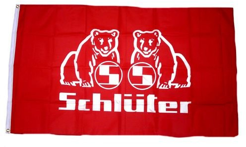 Fahne/Flagge Schlüter Logos 90 x 150 cm