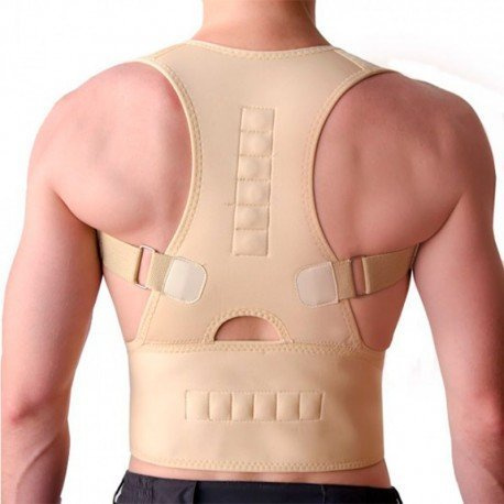 Corrector Espalda Soporte Anti Fatiga Con Imanes - WE BEAUTY TALLA S/M COLOR PIEL