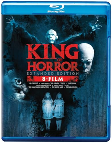 King of Horror Collection: Miasteczko Salem / The Shining / Creepshow / Cat's Eye / To / The Shawshank Redemption / The Green Mile / Dreamcatcher [BOX] [8xBlu-Ray] (Keine deutsche Version)