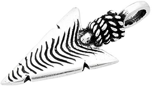 Windalf Silber Amulett Schmuckanhänger SNORR 3.7 cm Große Pfeilspitze 925 Sterlingsilber