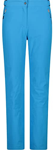 CMP Pantaloni Sci Elasticizzati da Donna, Turchese, XL