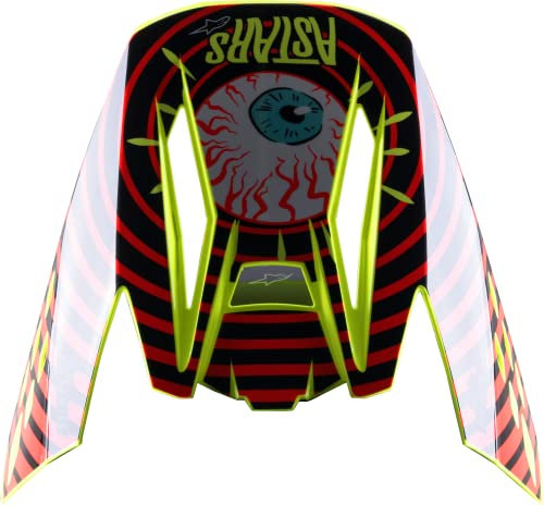 Alpinestars 8985722-1355-OS S-M5 Solar Flare Visier schwarz/rot/fluo gelb