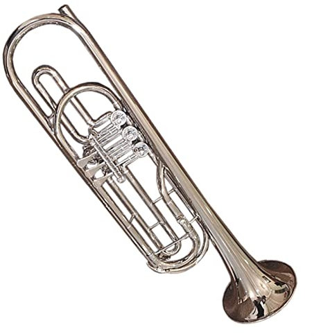 TSTS Bb Basstrompete Musikinstrumente Mit Koffer Mundstück Gehäuse Aus Gelbem Messing, Lackiert, Versilbert Student Trompete