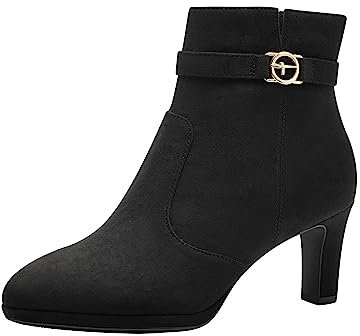 Tamaris Damen Stiefel Vegan schwarz 39