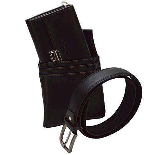 flevado CELRIC Kellnerbörsenset 4 teiliges Kellner-Bedienungsset Halfter Colt + Kellnerbörse + Hosenkette + Kellnergürtel Gastrobekleidung NUR FÜR Kurze Zeit!!! (Set mit 120 cm Gürtel)