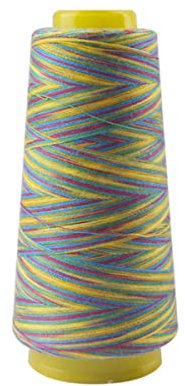 Regenbogen-Nähgarn 1500Y Buntes Polyester-Nähgarn Overlockgarn-China,FRX0005