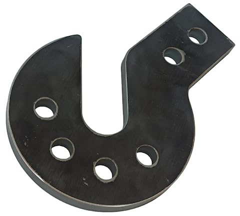 1 Stück 12 mm Dicke Anschweißhaken, Anschraubhaken, Lasthaken, Kranhaken - (A: 150 x B: 31)