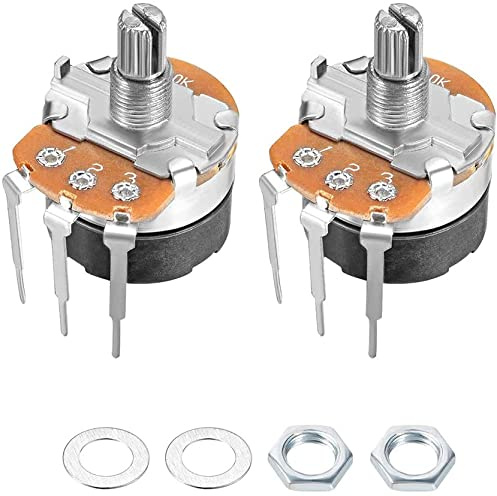 XYWHPGV WH138 Potentiometer mit Schalter B10K Ohm Variable Widerstände Single Turn Rotary Carbon Film Taper 2pcs(e4dba 56914 aa87c 952c3 07dc4 ff1cf