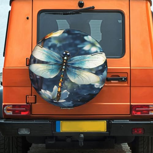 Dargonfly Ersatzreifenabdeckung, wasserdicht, universal, staubdicht, Radschutz, Wohnmobil-Reifenabdeckungen, passend für Autos, Anhänger, SUV, Reisezubehör, 14-17 Zoll