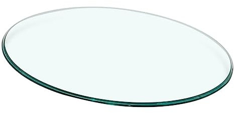 PRETYZOOM Runder Tischplatte Gehärtetem Transparente Verstärkte Glasoberfläche Für Esszimmer Und Für Beistelltische Und Gartentische