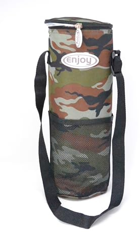 BETTER WITH FRIENDS Grün, 3 Schichten, extra dick, Total Hidalgo 2 Liter Flaschen, XXL, flexibel, tragbar, für Strand, Camping, Kühler, Militärtarnung