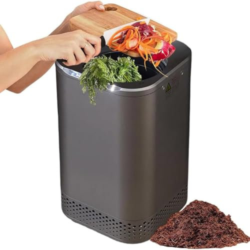 Contenedor para compost de cocina, eliminación de residuos para máquinas alimentarias domésticas de 2,5 litros de capacidad, transformación rápida de residuos alimenticios en compost en 3-8 horas con
