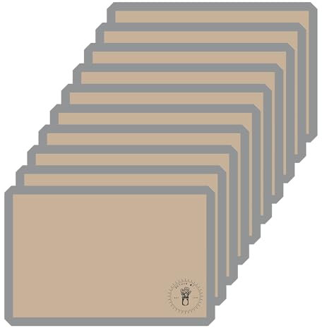Backmatten in voller Größe, Allzweck-Backblecheinlagen, 10 Stück, ofenfest, 43,2 x 63,5 cm, antihaftbeschichtet, Silikon-Backblech, ideal zum Backen von Macarons, Keksen und Kuchen