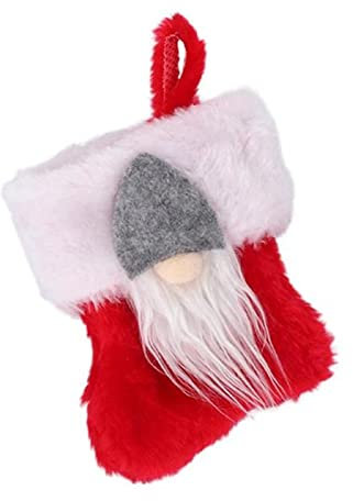 Sackleinen weihnachtsstrumpf Weihnachtsbaum hängende Socken Leinen Festival Geschenk Beuter Cartoon Snowflake Xmas Party Kamin Dekor Weihnachtsstrumpf(France)