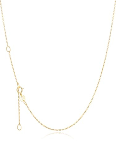 Silvora Silberkette Damen 925 Ohne Anhänger 1.1/1.5mm Halskette Silber/Gold | 925 Sterling Silber Panzerkette, 41-61cm +5cm Verlängerung, Feine Dünne Gliederkette für Unisex Frauen Mädchen Alltag