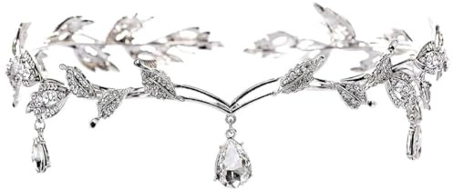 Plata Tiara de Cristal de Boda Tiaro Corona de Rhinestone Hermosa de Moda Nupcial de Novia