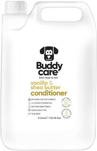 Buddycare Vanilj och sheasmör hundbalsam - 5 l - Vanilj och sheasmör doftande balsam med Aloe Vera & Provitamin B5