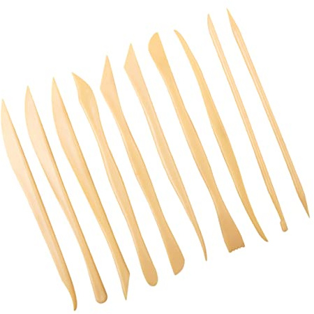 KONTONTY 10piezas Herramientas Para Esculpir y Arcilla Polimérica Kit De Herramientas De Recorte y Buril Para Manualidades y Decoración