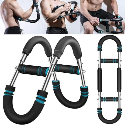 Generisch Arm Trainer, 20-110Lbs Verstellbarer Krafttrainer, Brustexpander für Home Gym, Tragbares Fitnessgerät für Arme, Brust, Rücken, Bauch & Beine,40-90lbs